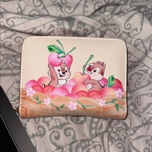 Loungefly Disney Chip 'N' Dale Cherry Basket Mini Zipper Wallet